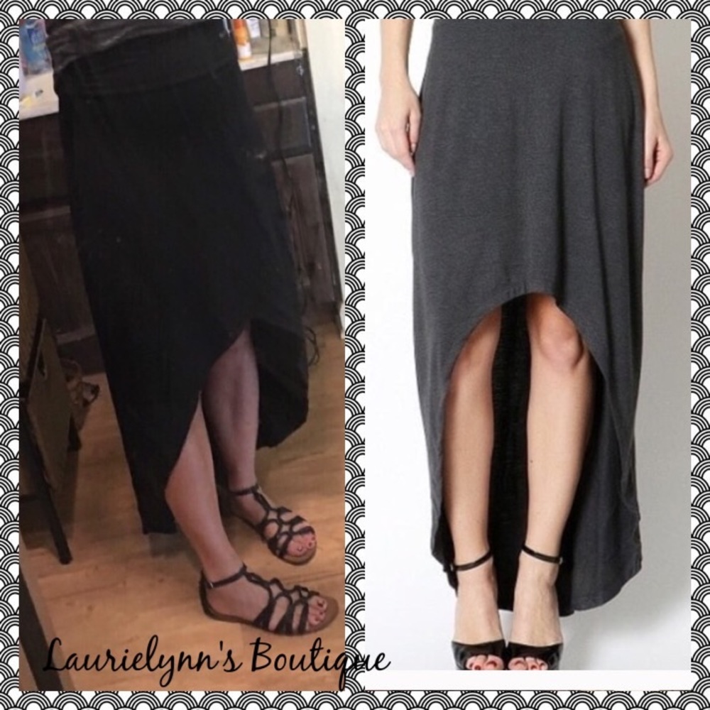 Soft & comfy High-low skirt